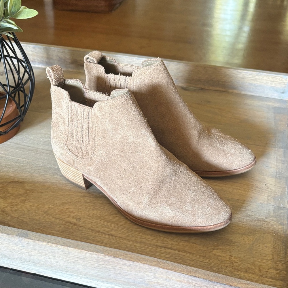 Michael Kors Tan Suede Ankle Booties